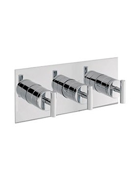 Glide Thermostatic Shower Valve with 3 Way Diverter Landscape