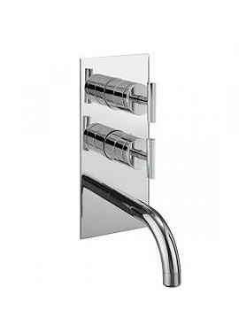 Glide Thermostatic Shower Valve With Bath Spout and Diverter