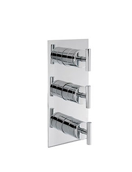 CrossWater Glide Thermostatic Shower Valve 3 Control Portrait