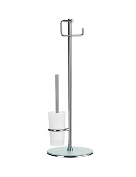 Smedbo Outline Toilet Roll Holder with Toilet Brush