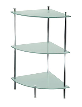 Smedbo Outline Free Standing Corner 3 Shelf | FK455
