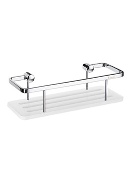 Smedbo Sideline Soap Basket Straight With White Solid Surface | DK3004