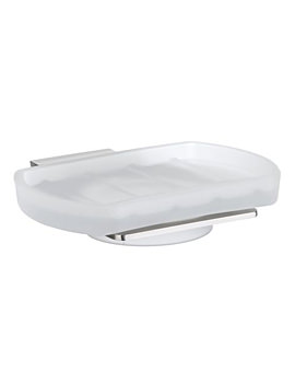 Smedbo Spa Frosted Glass Soap Dish With Holder | PK342