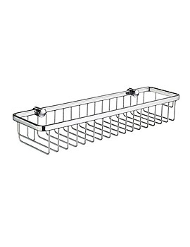 Smedbo Sideline Design Straight 1 Level Soap Basket 400mm Wide DK2005