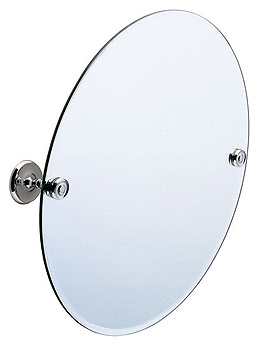 Smedbo Villa Round Beveled Wall Mounted Glass Mirror | K210