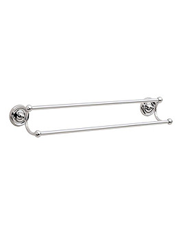 Smedbo Villa Double Towel Rail | K2364