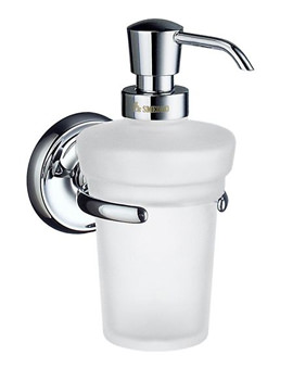 Smedbo Villa Frosted Glass Soap Dispenser With Holder | K269