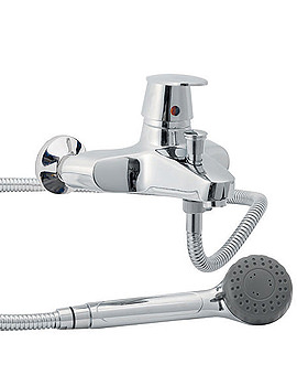 Surf Single Lever Deck Mounted Bath Shower Mixer Tap | PP384