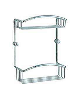 Smedbo Cabin Straight 2 Level Soap Basket | CK377