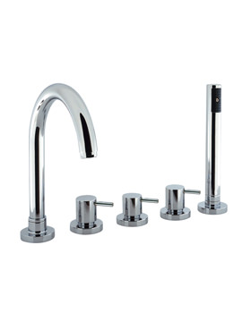 Crosswater Mike Lever 5 Hole Bath Set with Kit | ML450DC