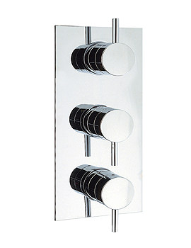 Crosswater Mike Lever Thermostatic Shower Valve 3 Control Portrait