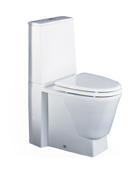 RAK Mistral Dual Flush Close Coupled Toilet With Seat 660mm