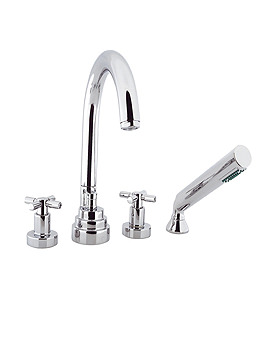 Crosswater Totti 4 Hole Bath Set with Kit | TO440DC