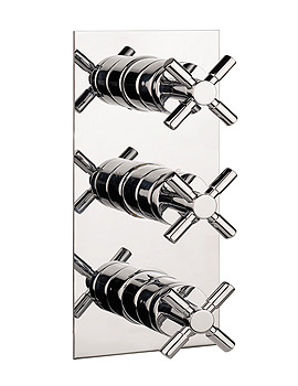 Image of Crosswater Totti Thermostatic Shower Valve 3 Control Portrait