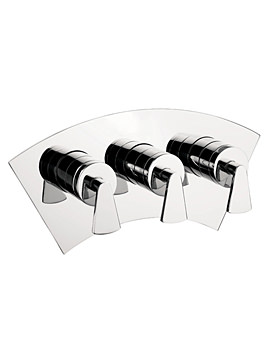 Crosswater Stream Thermostatic Shower Valve 3 Way Diverter - Landscape