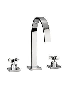 CrossWater Alvero Deck Mounted Bath 3 Hole Set | AL330DC