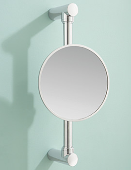 HIB Virgo Height Adjustable Magnifying Bathroom Mirror | 22500