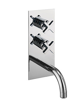 Crosswater Alvero Thermostatic Shower Valve With Spout | AL1600RC