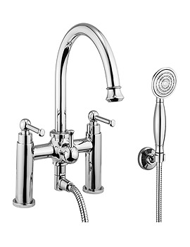 Crosswater Regal Bath Shower Mixer Tap with Kit | RA422DC