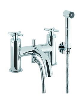 Crosswater Totti Deck Mounted Bath Shower Mixer Tap With Kit
