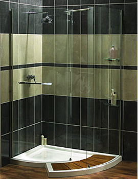 Aqualux Aquaspace Right Hand Walk Around Shower Enclosure | FTR0213AQU