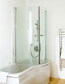 Carron Arc Shower Bath 1700 x 850mm 5mm Right Hand