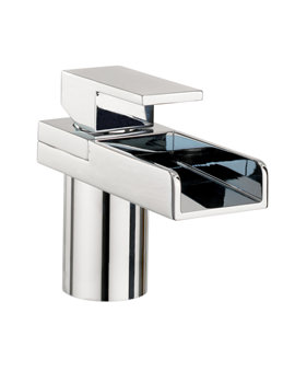 Crosswater Water Square Lights Basin Monobloc with Lights | WSX110DNC
