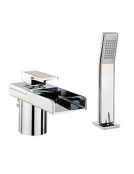 Water Square Lights Bath Shower Mixer Monobloc with Lights and Kit