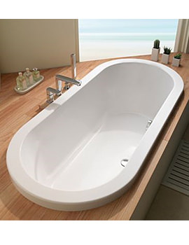 Carron Halcyon Oval Inset Double Ended Bath 1750 x800mm | CABHL17580PA
