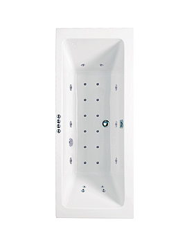Phoenix Rectangularo Double Ended Whirlpool Bath 1700 x 750