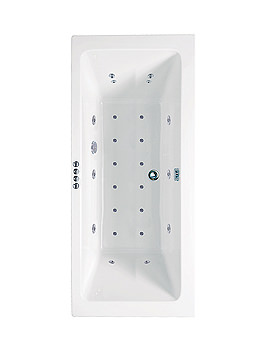 Phoenix Rectangularo Double Ended Whirlpool Bath 1800 x 800
