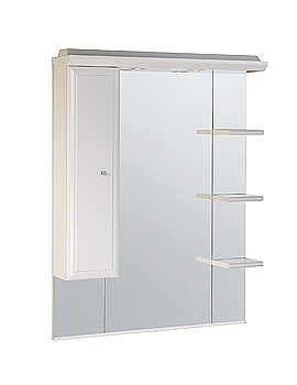 Roper Rhodes Valencia 800mm Mirror Cupboard Canopy And Shelves CSC800W