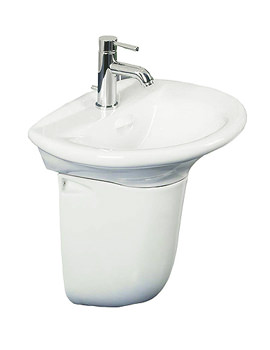 RAK Ella Semi Pedestal Basin 520mm Wide