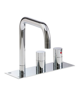 Crosswater Design Bath Thermostatic 3 Hole Set | DE331TDC