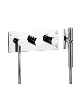 Crosswater Design 3 Hole Thermostatic Shower Mixer Tap | DE431TWC