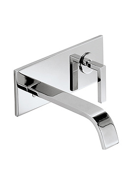 CrossWater Egon Basin 2 Hole Set - Wall Mounted on Plate