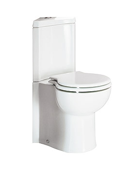 RAK Evolution Corner Close Coupled WC With Toilet Seat 673mm