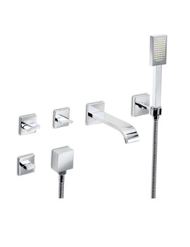 Crosswater Base Bath 5 Hole Set | BA450WC