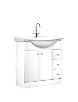 Roper Rhodes Mirage 800mm Vanity Unit And Basin | MRB8W | BT860W