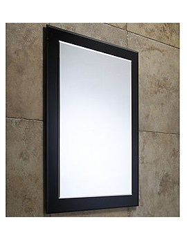 Roper Rhodes Eve Bevelled Mirror with Black Glass Frame | MPS405