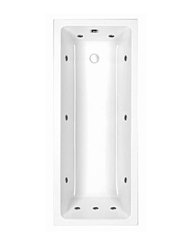 Carron Quantum Single Ended 11 Jet Whirlpool Bath 1700 x 700mm