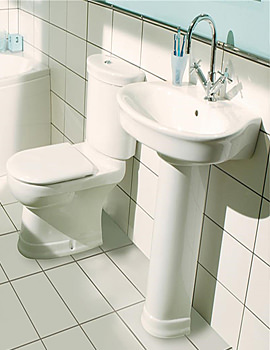 Balterley Arc Cloakroom Suite - Bow Shape Cloakroom Suite