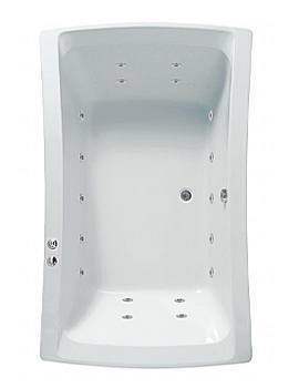 Signature Inset 18 Jets Whirlpool Bath 2000 x 1260mm
