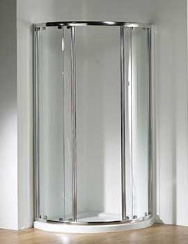Original 1000x800 White Double Slider Door Centre Access+Tray+Waste