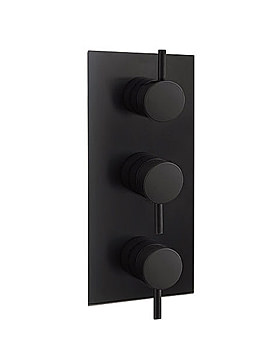 Crosswater Love Me Black Thermostatic Shower Valve 3 Control