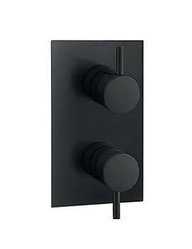Crosswater Love Me Black Thermostatic Shower Valve | KL1000RB