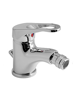 Vado Radius Mono Bidet Mixer Tap Inc Pop-Up Waste