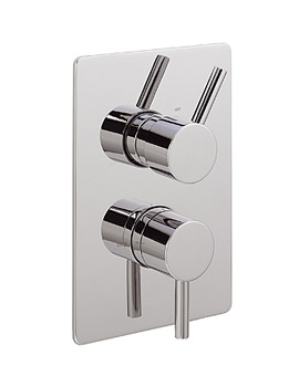 Sagittarius  Ergo Concealed Thermostatic Shower Valve With ABS Plastic Plate