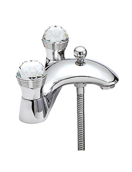 Sagittarius Metz Crystal Bath Shower Mixer Tap with No.1 Kit