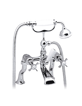 Vado Wentworth Pillar Mounted Bath Shower Mixer Tap With Kit